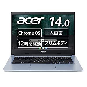 Chromebook Acer 14型 ノートパソコン Celeron（R） N4020 4GBメモリ 64GB eMMC microSD（TM） カードリーダー 日本語キーボード CB3