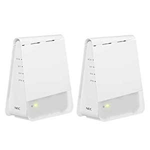 【Amazon.co.jp限定】NEC WiFi6 メッシュルーター 親機&中継機セットWi-Fi 6(11ax)/AX1800 Atermシリーズ ペアリング済み・すぐ 