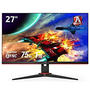 AOC ゲーミング液晶モニター 27G2E5/11 (27インチ/フルHD/IPS/HDMI/DisplayPort/75Hz/応答速度1ms/HDRエフェクトモード/FreeSync