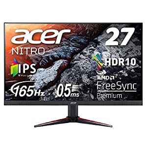 Acer ゲーミングモニター ディスプレイ 165hz VG270Sbmiipfx 27型ワイド IPS 非光沢 フルHD 0.5ms (GTG, Min.) HDMI AMD FreeSyn