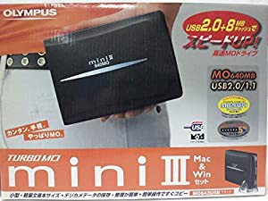 OLYMPUS オリンパス USB2.0接続 640MB MOドライブ Turbo MO Mini?V MO643U5B ブラック Mac&Winセット(中古品)