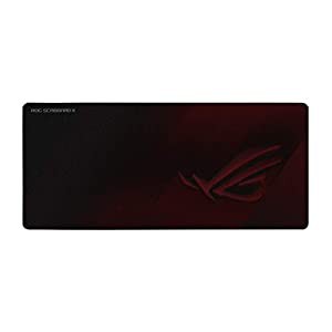 ASUS ゲーミングマウスパッド ROG Scabbard II 超大型 汚れをはじくナノコーティング ほつれ防止のフラットステッチ加工 滑り止 