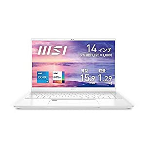 【第11世代CPU・軽量】MSIビジネス・クリエイターノートPC Prestige-14Evo 1.29Kg i5 IrisXe 14FHD/16GB/512GB/Prestige-14Evo-A