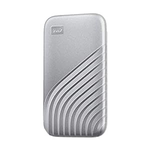 WD ポータブルSSD 1TB シルバー USB3.2 Gen2 My Passport SSD 最大読取り1050 MB/秒 外付けSSD /5年保証 WDBAGF0010BSL-WESN(中 