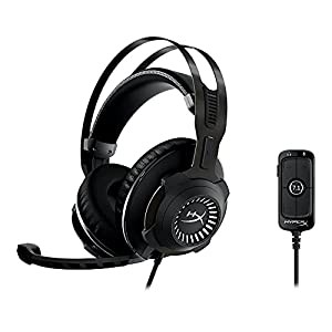 HyperX Cloud Revolver + 7.1 ゲーミングヘッドセット 7.1ch PS4 PS5 PC Switch Xbox低反発クッション 3.5mm 頑丈なスチールフレ