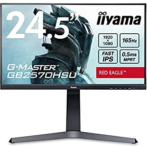 G-MASTER ゲーミング モニター ディスプレイ 24.5インチ 165Hz 0.5ms IPS方式 フルHD 高さ調整 全ケーブル付 3年保証パネル 国内