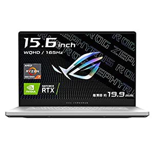 ASUS ゲーミングノートパソコン ROG Zephyrus G15 GA503QS(Ryzen 7 5800HS/16GB・1TB/RTX 3080 Laptop GPU/2,560×1,440/165Hz/1