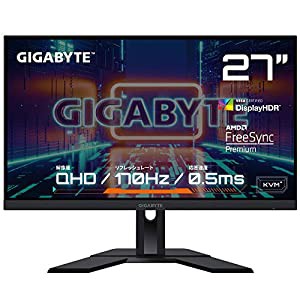 ゲーミングモニター GIGABYTE M27Q Gaming Monitor (27型/QHD/平面モニター)(中古品)