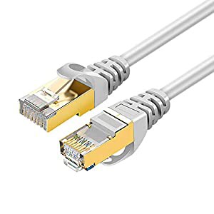 [Amazonブランド] Eono(イオーノ) CAT7 LANケーブル カテゴリー7 10Gbps/600MHz 高速 金メッキ 多重シールド RJ45コネクタ SSTP 