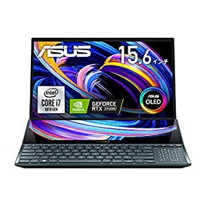 ASUS 有機EL ノートパソコン ZenBook Pro Duo 15 OLED (Core i7/32GB・SSD 1TB/15.6型/RTX 3070/3,840×2,160/セカンドディスプ 