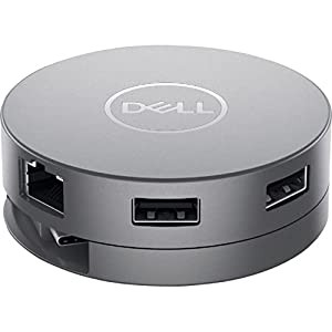 Dell DA310 USB-C モバイルアダプター 7-in-1 Type Cノートパソコン対応 ドックとアダプター グレー(中古品)