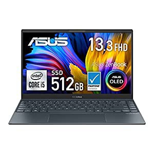 【有機EL】ASUS ノートパソコン ZenBook 13 OLED UX325JA(Core i5-1035G1/8GB・SSD 512GB/13.3インチ/1,920×1,080(FHD)/WPS Off