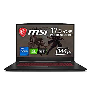 【第11世代CPU・RTX3050Ti搭載】MSIゲーミングノートPC Katana GF76 i7 RTX3050Ti/17.3FHD/144Hz/16GB/512GB/Katana-GF76-11UD-4