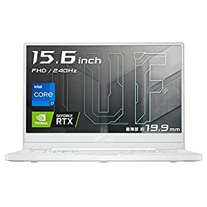 ASUS ゲーミングノートパソコン TUF Dash F15(インテル Core i7-11370H/16GB, 1TB/1,920×1,080(240HZ)/RTX 3060 Laptop GPU/15.