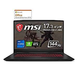 MSI ノートパソコン ブラック KATANA-GF76-11UC-472JP(中古品)