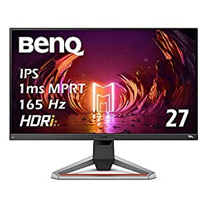 BenQ MOBIUZ EX2710S ゲーミングモニター (27インチ/165Hz/IPS/フルHD/1ms/HDRi treVoloスピーカー/FreeSync Premium/高機能スタ