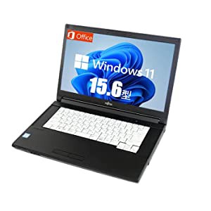 【【中古ノートパソコン】【Windows11搭載】 富士通 LIFEBOOK/中古ノートPC /第6世代 Core i5/メモリ8ＧB/ 高速SSD/256ＧB/15.6 