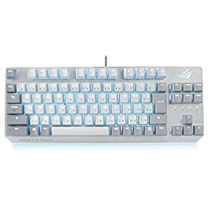 ASUS ゲーミングキーボード ROG Strix Scope NX TKL Moonlight White メカニカル 有線 日本語配列 ROG-NXスイッチ 80%レイアウト