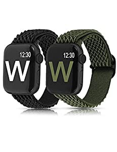 【Amazon限定ブランド】【2個付き】 Wearlizer Apple Watch バンド/アップルウォッチ バンド Apple Watch SE/8/7/6/5/4/3/2/1に 