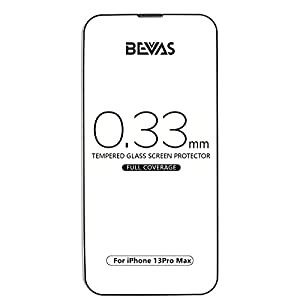 BEVAS ガラスフィルム 液晶保護フィルム iPhone13Pro Max用 アイフォン13Pro Max用 防塵ネット 全面保護 10倍強化 高透過率 極細