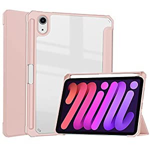 iPad mini 6 ケース iPad mini 6 ケースペンホルダー付き iPad mini 6 カバー【Trocent】 iPad mini 6 ケース 2021 iPad Mini 第