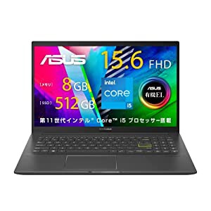 【 有機EL ディスプレイ搭載 】ASUS ノートパソコン VivoBook 15 OLED K513EA 【 インテル Core i5 搭載 】 ( 8GB 512GB 15.6イ 