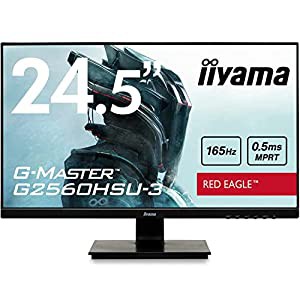 G-MASTER ゲーミング モニター ディスプレイ 24.5インチ 165Hz 0.5ms TN フルHD 全ケーブル付 3年保証 国内サポート iiyama G256