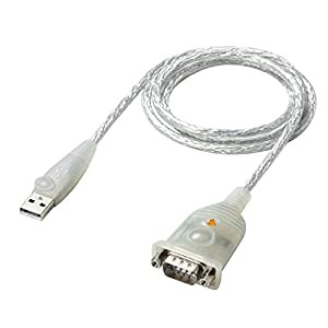 サンワサプライ USB-RS232Cコンバータ(1.0m) USB-CVRS9HN-10(中古品)