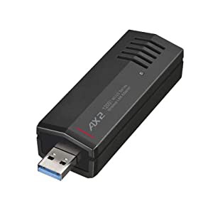 バッファロー 11ax/ac/n/a/g/b 無線LAN子機 USB3.0 内蔵アンテナタイプ WI-U3-1200AX2/N(中古品)