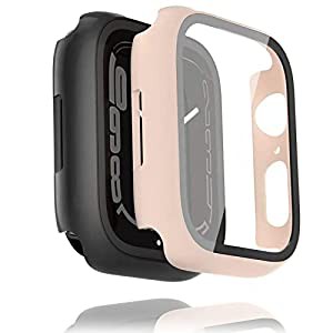 colaxuyi 【2枚セット】 Apple Watch 8 7 用 ケース 45mm 一体型 全面保護 アップルウォッチ8 7 カバー キズ防止 曇らない マッ 