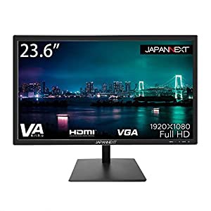 JAPANNEXT 23.6型 フルHD(1920x1080) 液晶モニター JN-V236FHD HDMI VGA(中古品)