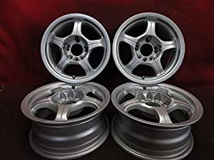 ホイール 4本 14×6J 4穴 5穴 PCD 114.3 +25 ハブ径 73◆4765H-M2 【14インチ 中古ホイール】(中古品)