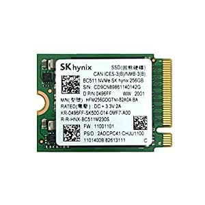 66 SkHynix 256GB PCIe NVMe 2230 SSD (HFM256GDGTINI) (OEM)(中古品)