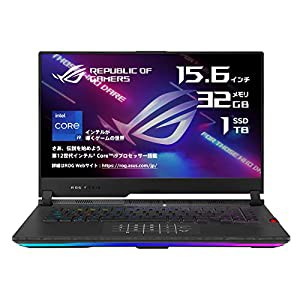 ASUS ゲーミングノートPC ROG Strix SCAR 15 G533ZX ( Intel Corei9 12900H 32GB 1TB RTX 3080 Ti Laptop GPU 15.6型 FHD 300Hz 