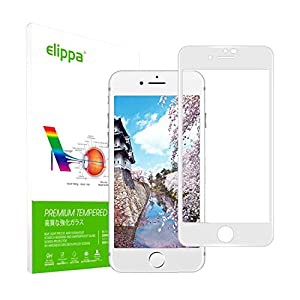 【2022最新型】iPhone SE3 ガラスフィルム Elippaアイフォンse3 専用 保護フィルム 3D全面保護 炭素繊維 強化ガラス 極薄0.25mm 