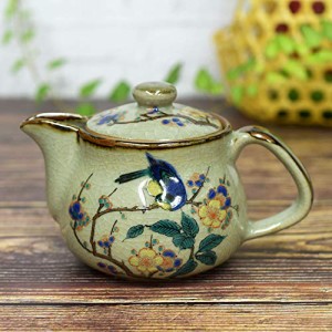 最新作売れ筋が満載 九谷焼 茶器 美味しく 青粒鉄仙 金彩漢詩字紋 急須／湯呑5客揃い 