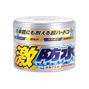 ソフト99(SOFT99) ワックス WAX 激防水WAX パール&メタリック 300g 自動車塗膜の保護・艶出し用 スポンジ 00344