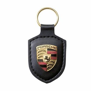 【ポルシェ純正】 ポルシェ クレストキーホルダー ブラック PORSCHE ポルシェデザイン