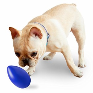 【OFT】 エッグ ミニ ブルー 犬 おもちゃ ボール 楕円形 軽量 壊れづらい 本体サイズ :12.5*12.5*19.5cm
