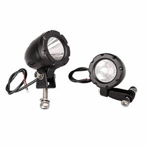 ミニサイズ LEDワークライト 丸形 バイク補助灯 5W フォグランプ オートバイ 自転車 カー用品 スポット型 狭角 ノイズレス EMC対策品 DC1