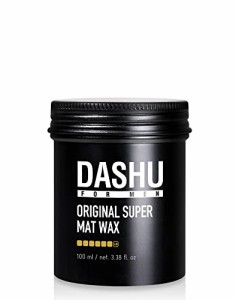 DASHU プレミアムオリジナル スーパーマットワックス 100g（3.5オンス） - テカリのない強いホールド感、洗い流しやすい、スタイリングワ