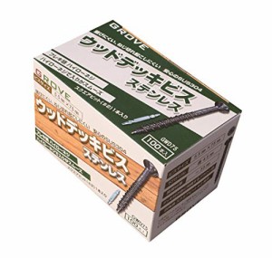 GROVE ウッドデッキビス ステンレス SUS304 (ビス長さ, φ5.5*75* 100本入)