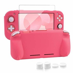 switch liteカバー スイッチライト ケース シリコン素材 ソフトカバー 柔らかい 一体式 全面保護 耐衝撃 特殊ハンドル 薄型軽量 快適な手