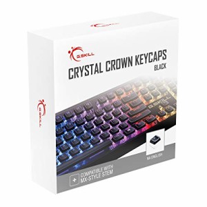 G.SKILL クリスタルクラウンキーキャップ - メカニカルキーボード用透明レイヤー付きキーキャップセット フル104キー スタンダード ANSI 