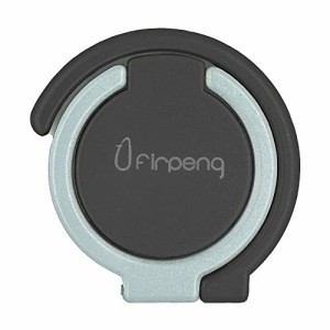 Firpeng スマホリング 360*回転 3箇所回転 角度調整可能 リングホルダー 車載フック付き iiPhone/Android各種他対応 (マットブラック)
