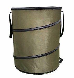 Rikopin(リコピン) アウトドア トラッシュボックス ガーデンバケツ 自立式 ゴミ箱 薪入れ 113L 落ち葉袋 収穫袋 ランドリーバスケット (L