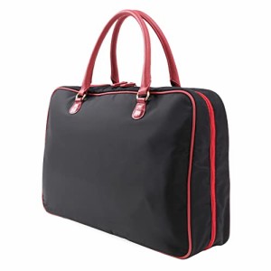 [京都きもの友禅] 着物バッグ きものバッグ 和装バッグ クロコダイル (BLACK*RED)