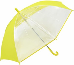 子供用長傘 軽くて丈夫なグラスファイバー骨 見通しの良いビニール 2面 ジャンプ傘 子供用傘