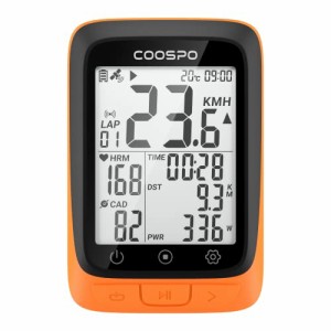 COOSPO サイクルコンピュータ GPS サイコン サイクリングコンピュータ 無線 ワイヤレス 自転車スピードメーター バッテリー内臓 Bluetoot