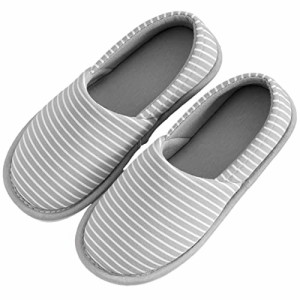 [ココマリ] スリッパ レディース ルームシューズ かかと付き 滑り止め おしゃれ 歩きやすい かかとあり 洗える 室内履き R-01